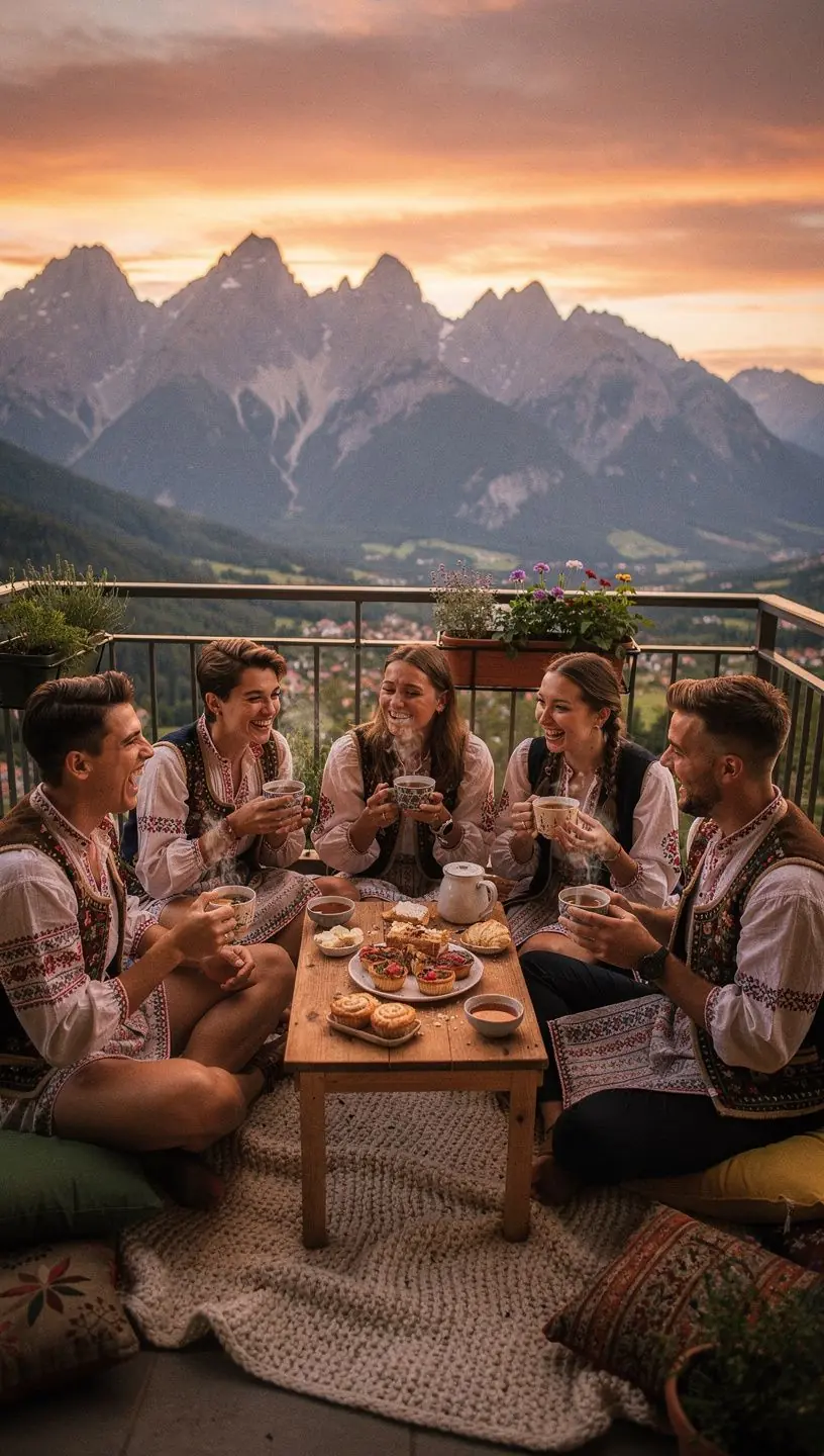 Pohľad na starodávnu čajovú kanvicu, z ktorej sa pripravuje čaj z miestnych byliniek.