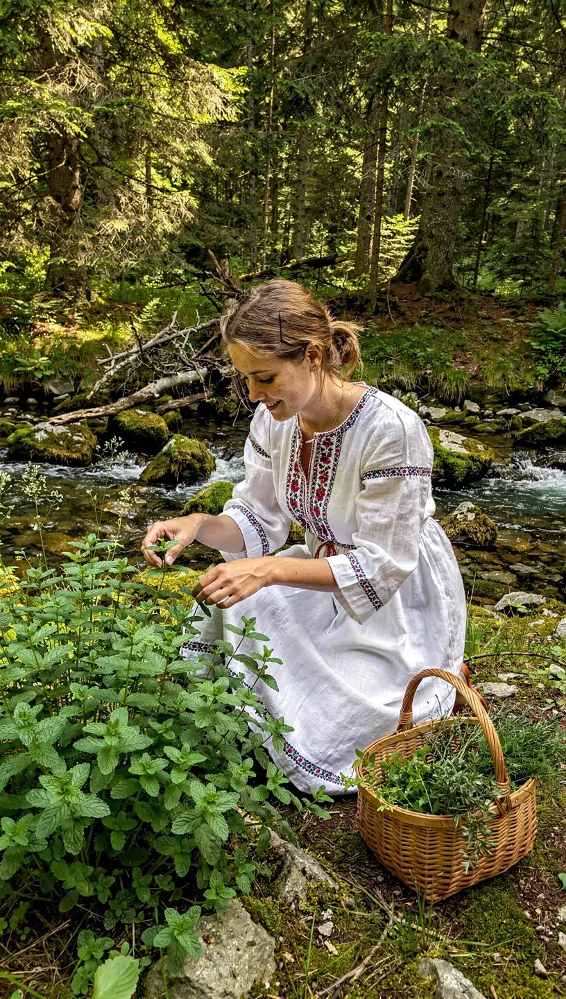 Tradičný slovenský čajový rituál s rodinou, pri ktorom si vychutnávajú aromatické nápoje.